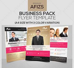 通用型商业传单模板：Business Flyer Pack
